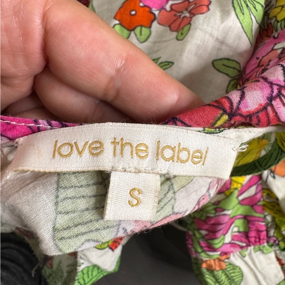 Love The Label Mitzie Floral Ruffle Blouse Boho Cotton Peplum Top - Picture 5 of 7